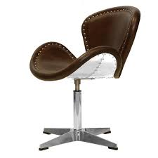 Drehsessel höhenverstellbar günstig online kaufen | lionshome from img.lionshome.de zudem bieten wir ihnen den service sich vor dem. Dreh Ohrensessel Aus Echt Leder Modern Retro Braun