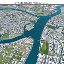 St Petersburg City Russia 3d Model On Cubebrush Co In 2020 City Petersburg St Petersburg