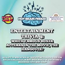 Love hangover was written by marilyn mcleod and pamela sawyer. Hot 105 5 Darcy Has Entertainment Trivia Tonight At Hunter S So Every Thursday We Re Going To Feature An Entertainment Trivia Question With Your Hot Brain Freeze For Mariner S Cove Boardwalk In