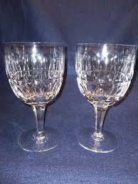 2 Stuart Clifton Park Crystal Water Goblets England