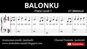 Balonku ada lima with 5 variations : Notasi Balok Balonku Tutorial Piano Grade 1 Pencipta At Mahmud Youtube