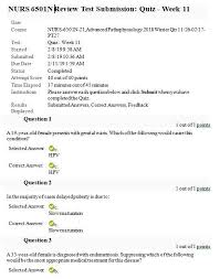 Nurs 6501n Week 11 Quiz 1 Question And Answers This Or That Questions Pelvic Organ Prolapse Sexually Transmitted