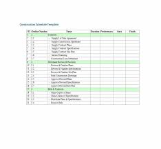 21 construction schedule templates in word excel