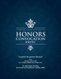 JSU Honors Convocation 2022 Digital Booklet by Jackson State University