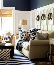 Fall Decor In Navy And Blue Blue Living Room Decor Brown Living Room Decor Navy Blue Living Room