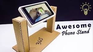 It's beautiful, secured and safe mobile phone stand and also safe from mobile p. Diy Mobile Stand How To Make Cheap 360 Cardboard Stand For Smartphones Youtube