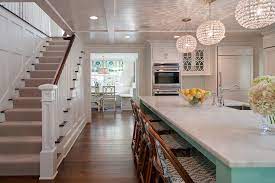 Glue the foot to the filler block (image 2), clamp into place (image 3), shoot a nail into place and take the clamp off and put another nail just off center (image 4). Kitchen Next To Stairs Design Ideas