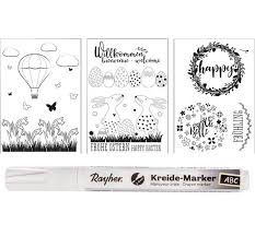 Und tipps zum beschriften von ordnern. Fenster Malvorlagen Fruhling Ostern Inkl Kreide Marker Vbs Hobby Bastelshop