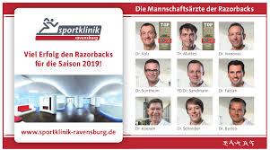 Mit jedem patienten werden konservative und operative maßnahmen abgewogen und individuelle therapiemöglichkeiten besprochen. Ravensburger Razorbacks Freuen Sich Uber Hohes Ansehen Aus Ganz Europa Ravensburg Schwabische Zeitung