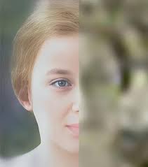 Quality restoration heavily damaged photo