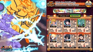 Mein Blazing Pvp Team Bb Naruto Sasuke Kage League Showcase Naruto Ultimate Ninja Blazing Youtube