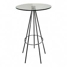 Modern Round Chrome Glass Bar Table Bartables Glass Bar Table Modern Round Bar Table