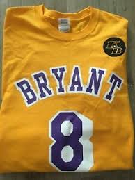 On kobe bryant day, the city of los angeles and the lakers are honoring the former nba superstar by renaming a street in his honor and wearing special jerseys that bryant helped design himself. Kobe Bryant 8 24 Lakers Tribute Game Shirt 1 31 2020 Ebay