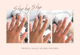 Die französische maniküre bringt die nails zum glänzen und ist dennoch so natürlich gehalten, dass sie nie künstlich wirken. French Nails Selber Machen Vom Weissen Klassiker Bis Zum Bunten Trend So Geht S Beauty Report
