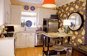 modern wallpaper for small kitchens
