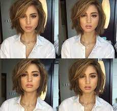 Bob Haircut Looks Good In All Types Of Hair However It S A Perfect Haircut For Less Volume Hair Thin And Fine Hair Coupe De Cheveux Cheveux Cheveux Mi Long