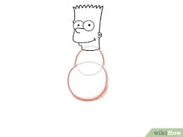 Etapa 1 desenhe um retângulo para a cabeça e outro menor para o pescoço para começar. 3 Cara Untuk Menggambar Bart Simpson Wikihow