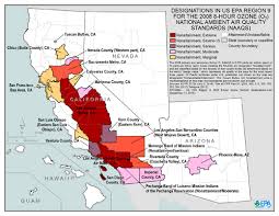 ozone 8 hour 2008 naaqs maps air quality analysis