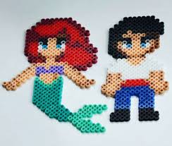 Ariel Eric La Petite Sirene Perles Hama Perle A Repasser Modeles Kawaii