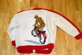 Vintage Handmade 1950s Motorcycle Sweater Cowichan Xl Vintage Mens Fashion Vintage Sweaters Novelty Sweater