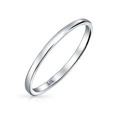 Add a new piece to your collection and explore our range of sterling silver rings. Thin Stackable 925 Sterling Silver Couples Wedding Band Rings 2mm Overstock 17996311