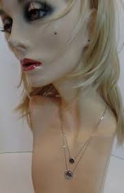 Judith Jack (Stamped) Sterling Silver & CZ's Multi Strand Necklace Adj to  18"