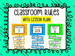 Classroom Rules With Lesson Plan Classroom Rules School Rules Classroom