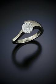 Contemporary Engagement Ring We Call This Design Yin Yang This Design Hold Contemporary Engagement Rings Tension Set Engagement Rings Modern Engagement Rings