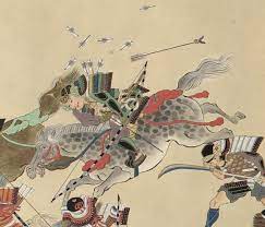 某研究者 on twitter samurai art bow arrows drawings