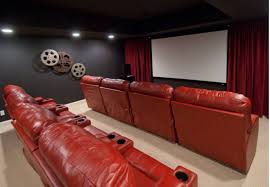 Browse media room ideas and decor inspiration. Dark Wall W Red Curtain Home Theater Rooms Home Theater Room Design Home Cinema Room