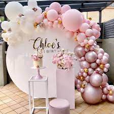 It was definitely sturdy enough to handle the job, which was awesome. Pretty In Pink 1st Birthday Design Styledbyjujux Kidsbirthday Kidsbirthdayparty Los Backdrops For Parties Dessert Table Birthday Party Birthday Decorations