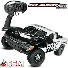 Details About Traxxas Slash Vxl Brushless 2wd 58076 4 Rtr Rc Truck Fox Racing Edition W Tsm