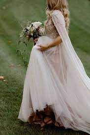 Vintage Inspired Wedding Dress For A Moody Wedding Wedding Dresses Vintage Inspired Wedding Dresses Cape Wedding Dress