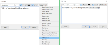 Dynamic Chart Titles In Tableau The Data School