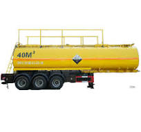 Tri Axles PE Lined Petrochemical Corrosive Goods Transport Acid Liquid Tank  Semi Trailer 40cbm
