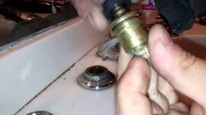 If your faucet is leaking from the handles, it might be time to replace the faucet cartridge. Bathroom Sink Faucet American Standard Heritage Youtube