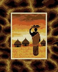 1097 Afrika 2 24x30 Cm E Kuckăl Kăszimunka ăss Lakberendezăssi Webăaruhăaz E Kuckăl Kăszimunka ăss Lakberendezăssi Kanavice Ornekleri Kanaviceler Kanavice