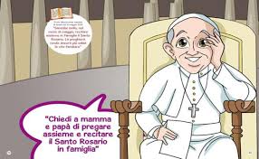 L'mmagine disegnata di papa francesco in primo piano risalta al centro di questa croce con le rifiniture dorate che conferiscono al tutto un senso di luminosità e maestosità. Papa Francesco Ora Diventa Anche Un Fumetto Per Bambini Ultime Notizie Flash