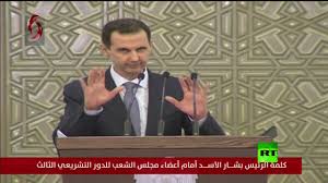 يلقي الرئيس السوري بشار الأسد أمام مجلس الشعب السوري خطاب القسم ليحدد فيه توجهات البلاد خلال السنوات السبع القادمة. Ø¨Ø´Ø§Ø± Ø§ÙØ£Ø³Ø¯ ÙØªØ¹Ø± Ø¶ ÙÙØ¨ÙØ· Ø¶ØºØ· Ø£Ø«ÙØ§Ø¡ ÙÙÙØªÙ ÙÙ Ø§ÙØ¨Ø±ÙÙØ§Ù ÙÙÙØ§ Ø¹Ù Ø§ÙØªÙÙØ²ÙÙÙ Ø§ÙØ³ÙØ±Ù Youtube