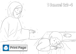 One night he went to his room to go to bed. Free God Calls Samuel Coloring Pages Printable Pdfs Connectus