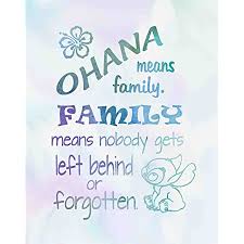 Maybe you would like to learn more about one of these? Amazon Com Lilo And Stitch Ohana Means Family Inspired By Lilo And Stitch Poster Print Photo Quality Made In Usa Disney Inspired Home Art Print Frame Not