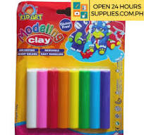 Clay (Kid Art) 8 Colors in Blister Pack T108B-DI 100g