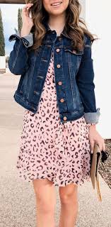 9 Wrap Dresses My Favorite Style Tip Simply Sutter Denim Jacket Fashion Jacket Outfit Women Denim Jacket With Dress