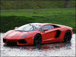 2011 Lamborghini Aventador Lp 700 4 Volcano Orange With Black Stitched Red Lamborghini Aventador Lamborghini Sports Car
