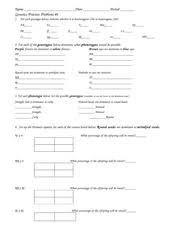 Genetics practice problems and answers. 24 Genetics Review 3 Name Date Period Genetics Practice Problems 3 1 For Each Genotype Below Indicate Whether It Is Heterozygous He Or Homozygous Ho Course Hero