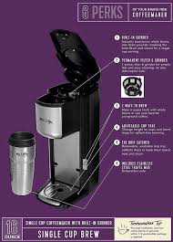 It can provide you with an excellent coffee and doesn't require large amounts of effort; Grind And Brew Coffee Maker Features Coffee Brewing Coffee Maker Brewing
