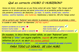 Que Es Correcto Hubo O Hubieron Aprender Ortografia Verbo Haber Leer Y Escribir