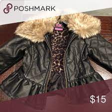 Koala Kik Faux Leather Jacket 3 6 Months Faux Leather Jackets Jackets Leather Jacket