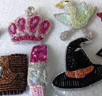 Custom made Handcrafted Embroidered Sequin Beaded Patches for Garments &  Accessories