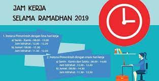 Ramadhan adalah bulan yang sangat mulia. Edaran Penetapan Jam Kerja Pada Bulan Ramadhan 1440 H